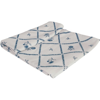 Strömshaga Bavlnený obrus Lovisa Blue / White 140x50 cm