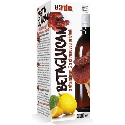 VIRDE Бета-глюкани от гъба Рейши + витамин C 200 ml сироп с вкус на лимон | Virde (RE_351979 (DSV247) VIRDE)