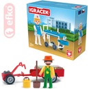 Efko IGRÁČEK Zahradník s traktůrkem a doplňky