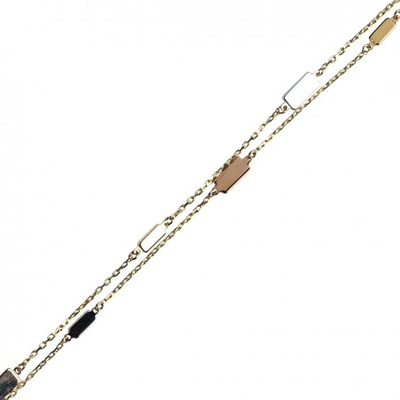 Couple Zajímavý náramek či náhrdelník Anisa kombinované zlato 1441004-8-19-0