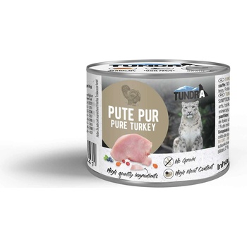 TUNDRA Cat Pure Turkey - Премиум консервирана храна за израснали котки, без зърно, с чисто пуешко месо, 400 гр