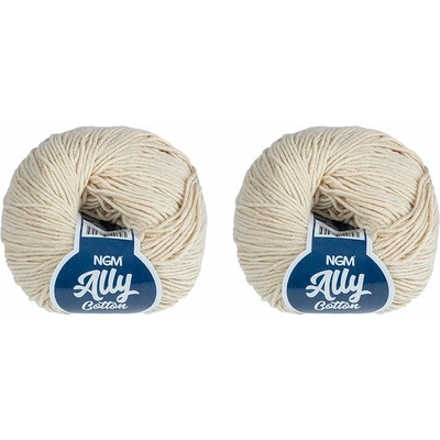 BELLATEX Ally cotton 50 g súprava 2 ks - 034 šampaň