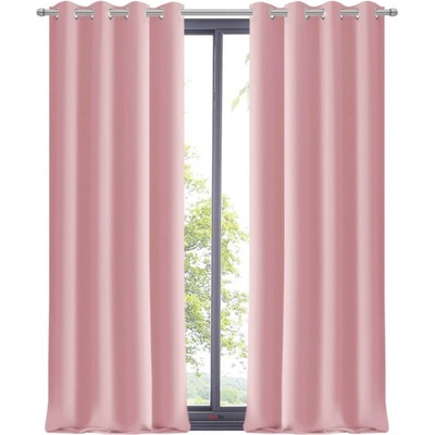 BytoTex Dekorační závěs s kroužky Amálie, 145 x 250 cm-růžová(cena za 1 kus)