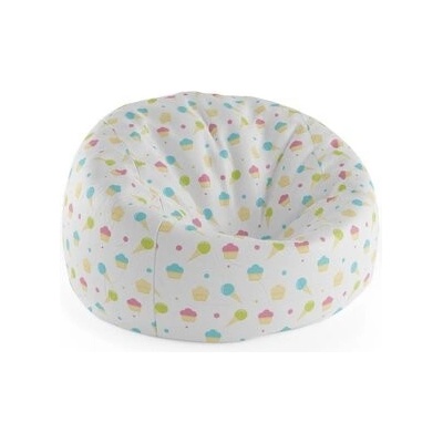 Sablio sedací vak Cocoon Zmrzlinky s muffiny 75 x 45 x 35 cm