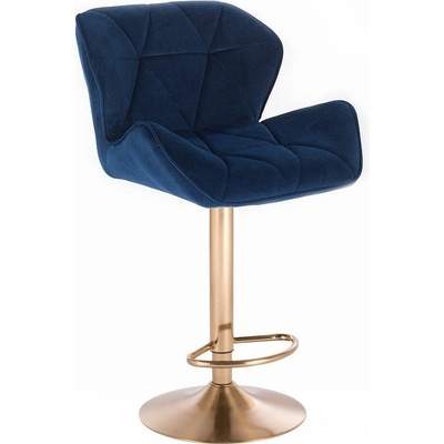 LuxuryForm Design Milano Velur na zlatom tanieri modrá