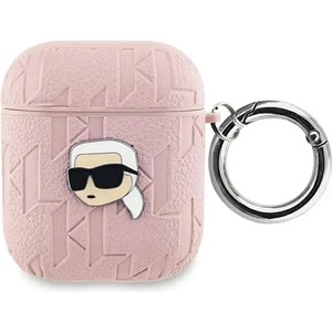 Karl Lagerfeld Кейс Karl Lagerfeld Monogram Karl Head за AirPods 1 / 2, розов (3666339283759)
