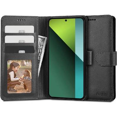 Кожен тефтер за Xiaomi Redmi Note 13 Pro 5G / Poco X6 5G от Tech-Protect Wallet - Черен (5906302300082)