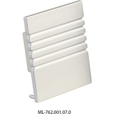 ML-762.001.07.0 Koncovka bez otvoru pro PC stříbrná barva, 1 ks