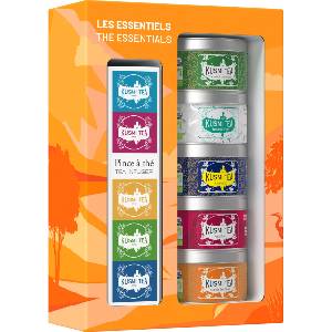 Kusmi Tea Чаен комплект Kusmi The Essentials Gift със запарка за чай 5 x 20 г (21175A1150)