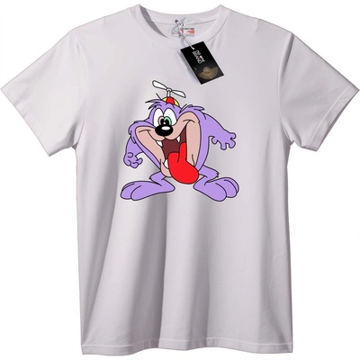 NOONEBRAND Тениска Тасмански дявол - 2XL, White