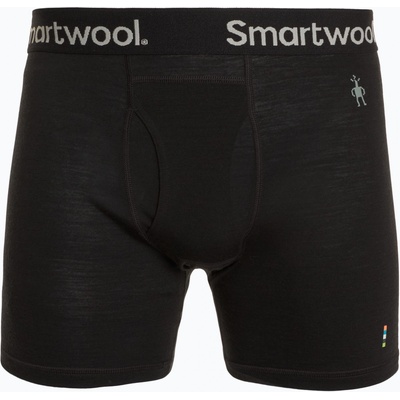Smartwool Мъжки боксерки Smartwool Merino Boxer Brief термо боксерки черни