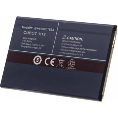 VHBW Батерия за Cubot X18, 3200 mAh (888201863)