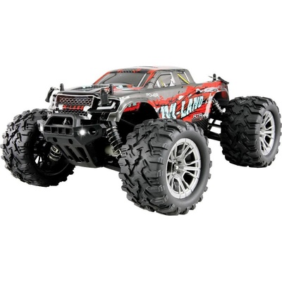 Amewi M-Land červená komutátorový RC model auta elektrický monster truck 4WD 4x4 RtR 2,4 GHz 1:16