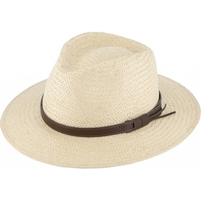 Fiebig Headwear since 1903 Letní fedora klobouk Traveller Toyo Natur