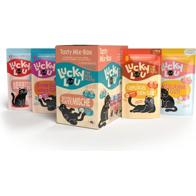 LUCKY LOU Lifestage pre Mačky Adult Tasty MIX 6 x 125 g