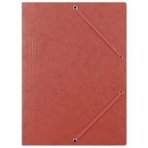 DONAU FOLDER WITH RUBBER BAND A4 3-WING 390GSM RED (8643080-04PL)