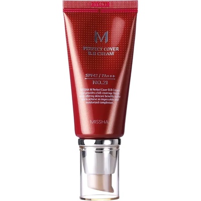 Missha M Perfect Cover BB Cream SPF42/PA++ - BB крем - 21 Light Beige - 50мл