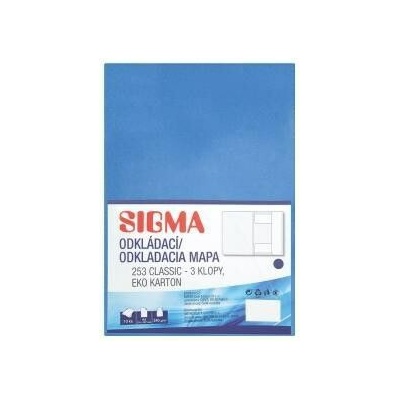 SIGMA Dosky Odkladacia mapa 253 modré 10 ks