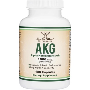 Image 1 of Double Wood Supplements AKG | Alpha Ketoglutaric Acid 1000 mg [180 капсули]