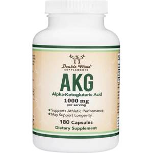 Double Wood Supplements AKG | Alpha Ketoglutaric Acid 1000 mg [180 капсули]