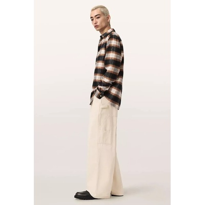 AllSaints широк панталон мъжки памучен JACKSON (M006TE)