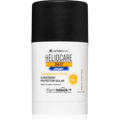 Heliocare 360° Sport Transparent Stick слънцезащитен крем в стик SPF 50+ 25 гр