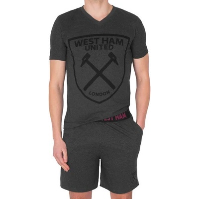 West ham united pánské pyžamo krátké šedé
