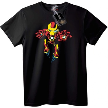 NOONEBRAND Тениска Iron Man герой - L, White