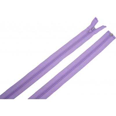 Zdrhovadlo zip plastový 40cm dělitelný šíře 6mm kosatec