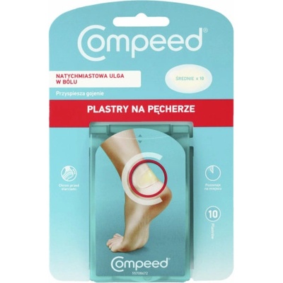 Compeed náplasť na pľuzgiere stredná 10 ks