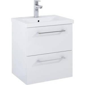 Roca Шкаф Unik Roma Compact Plus, бял гланц, 515 x 395 mm с 2 чекмеджета и умивалник (A852472806)