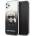 KARL LAGERFELD Луксозен Калъф за iPhone 11 Pro Max, Karl Lagerfeld Gradient Iconik Case, Черен (KLHCN65TRDFKBK)