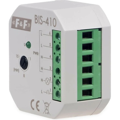 BIS-410/230 - Impulzné relé s časovým spínačom, 230V, 16A, 1x NO