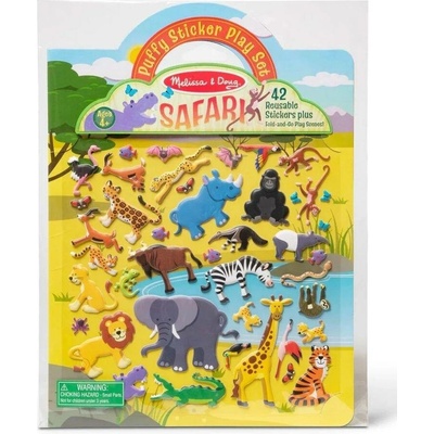Melissa & Doug Adhezní sešit se samolepkami Safari