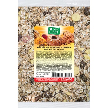 Image 1 of ЛАЙТС МЮСЛИ 1КГ С 30% ПЛОД И СЕМЕНА