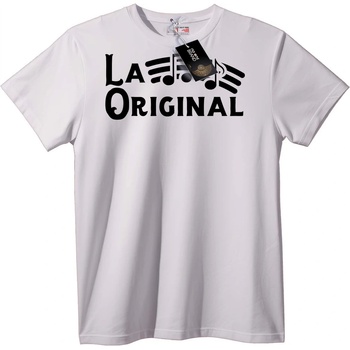 NOONEBRAND Тениска 'LA Оригинална Музика' - XL, White