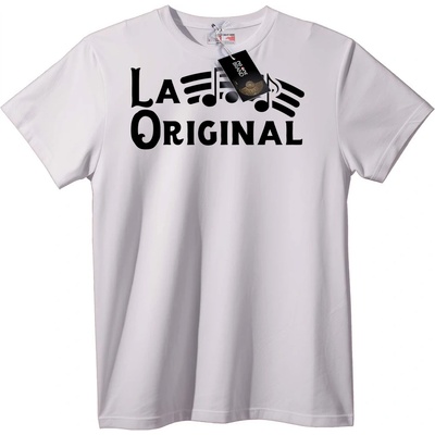 NOONEBRAND Тениска 'LA Оригинална Музика' - XL, White