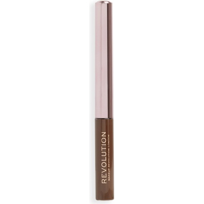 Makeup Revolution Super Flick tekuté linky na oči Brown 2,4 ml