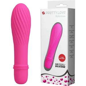  Мини вибратор, розов вихър, 12, 3см. - Solomon Pink (DEBRA01323)