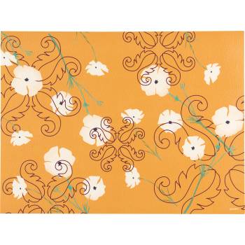 Guzzini Подложка за чинии Fusion на цветя 33 x 44 см кехлибарена (127902151)