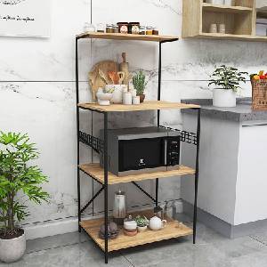 ASG Кухненска етажерка anemon 60 за микровълнова - дъб / черно (8683342427661 / 854kln3913)