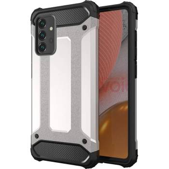 HQWear Калъф за телефон Hybrid Armor Case Tough Rugged за Samsung Galaxy A72 4G, сребрист (KXG0014404)