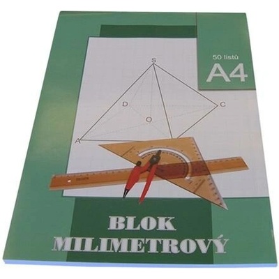 Stepa Milimetrový papier A4 50 listov