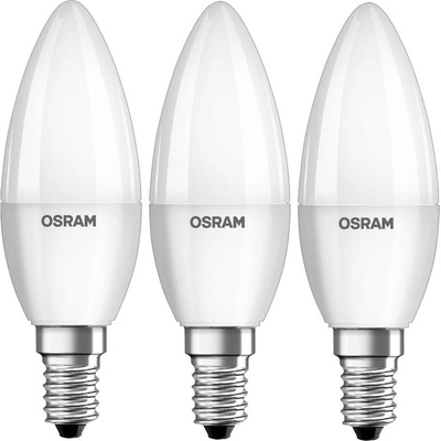 Osram žárovka LED VALUE CLB40 E14 4,9W/840 3balení BASECLB40 svíčka