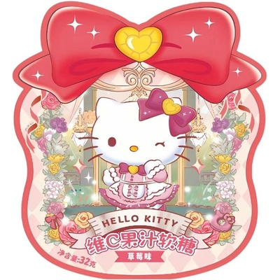 Qi Hello Kitty Gummy Candy Strawberry 32 g