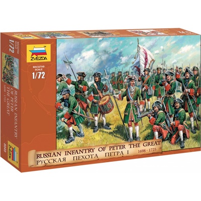 Zvezda Russian Infantry Peter the Great 1:72