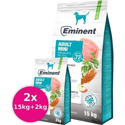 Eminent Dog Adult Mini 2 x 17 kg