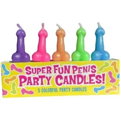 Little Genie Productions Свещи за торта с пениси (5 бр. )
