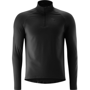 Gonso Мъжка фланелка с дълъг ръкав за колоездене Gonso Crissolo L/S Half Zip Cycling jersey - Black - размер 3XL (056-2953-0116)