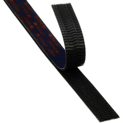 SJ 3550CF samolepiaci suchý zips 3M DUAL-LOCK, cena za 1 bežný meter, čierny, transparentné lepidlo, exteriér a interiér šírka: 25 mm